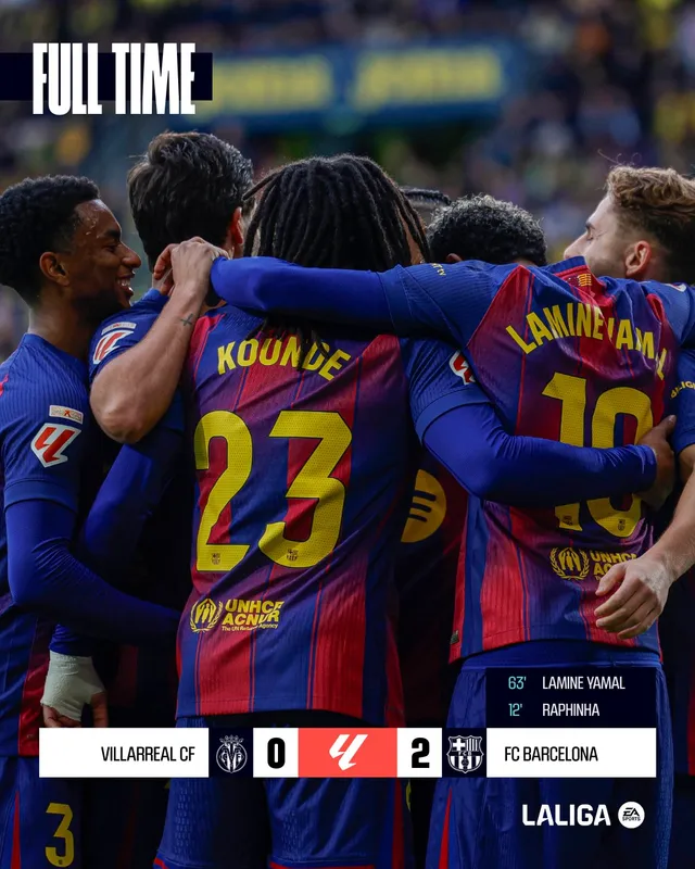 Yamal tỏa sáng, Barcelona thắng dễ Villarreal_694f7cad88284.webp